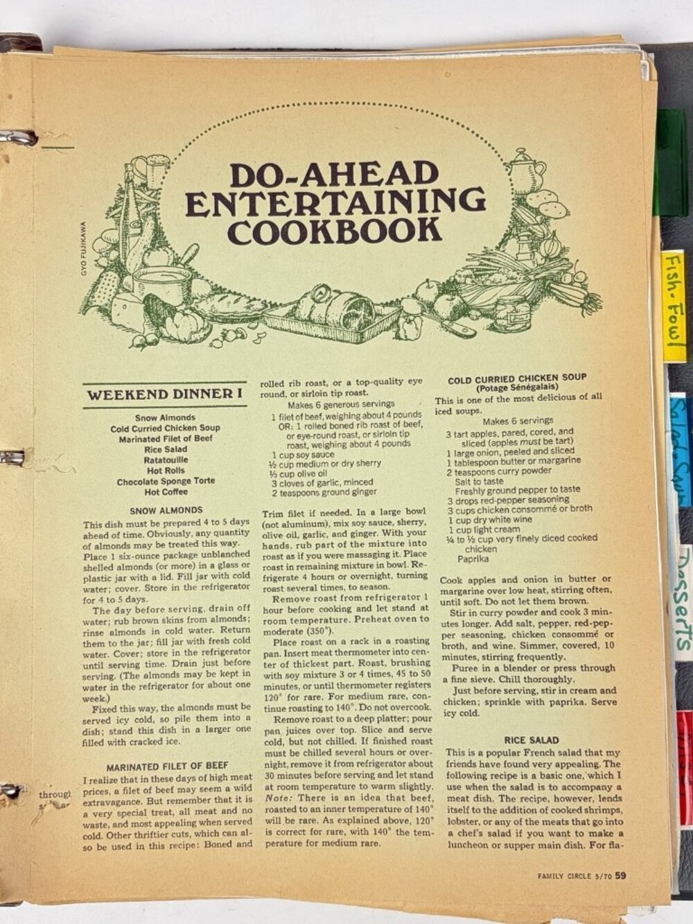 Vtg Recipe Scrapbook Clippings Hand Written Typed Womans Day Booklet 1960s - 80s - Picture 5 of 12